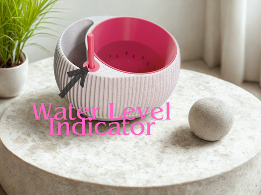 Elegant Self-Watering Planter with Clear Water Gauge